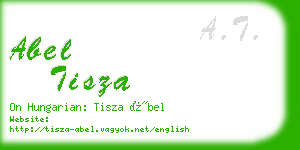 abel tisza business card